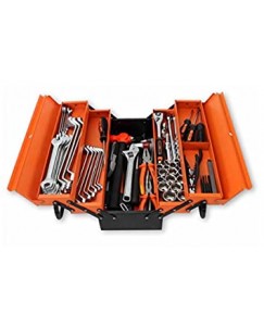 MTB/5/84/AU GROZ TOOL STORAGE 5 TRAY CANTILEVER TOOL BOX WITH TOOLS